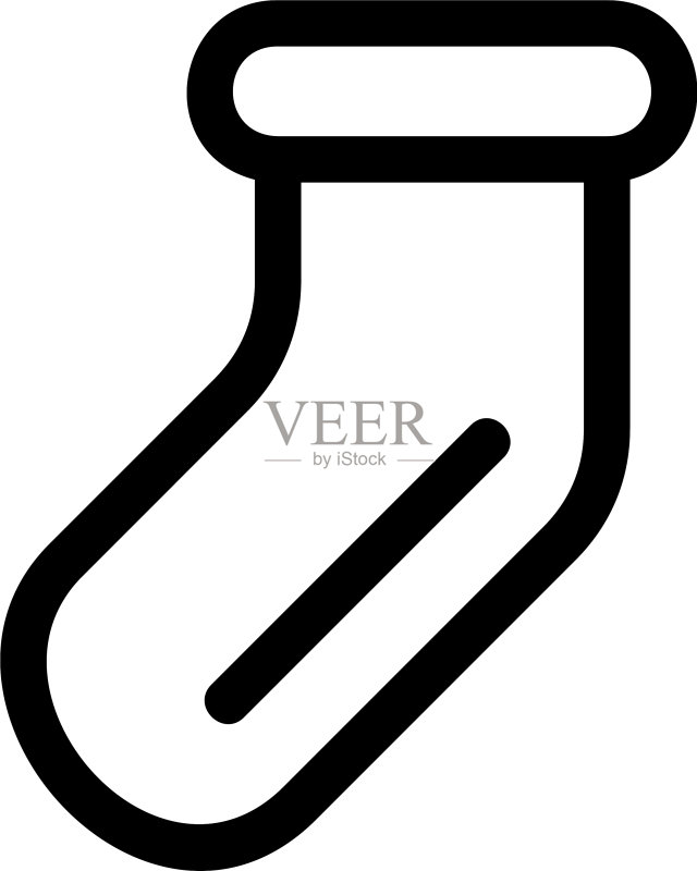 长筒袜图标或标志图标素材