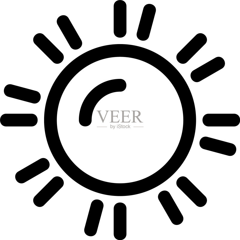 太阳图标或Logo图标素材