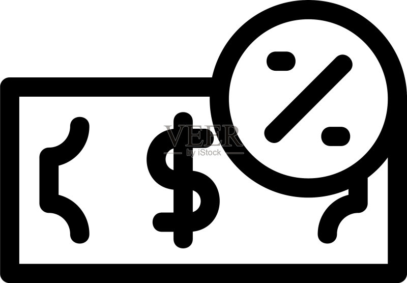 税务图标或标志图标素材