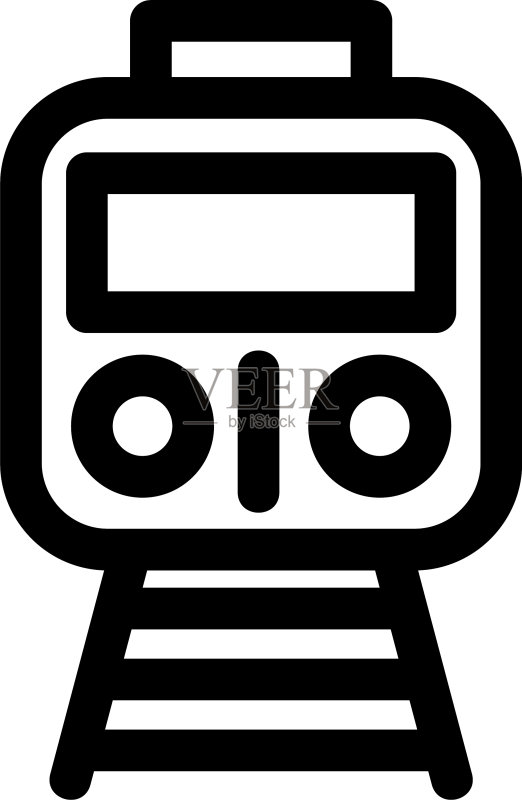 火车图标或Logo标志符号图标素材