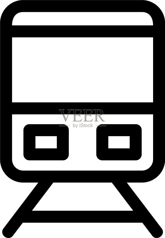 火车图标或Logo标志符号图标素材