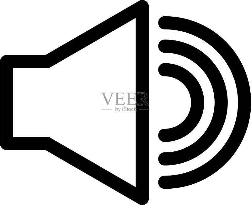 音量图标或徽标孤立符号图标素材