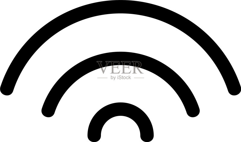 Wifi图标或标志孤立标志符号图标素材