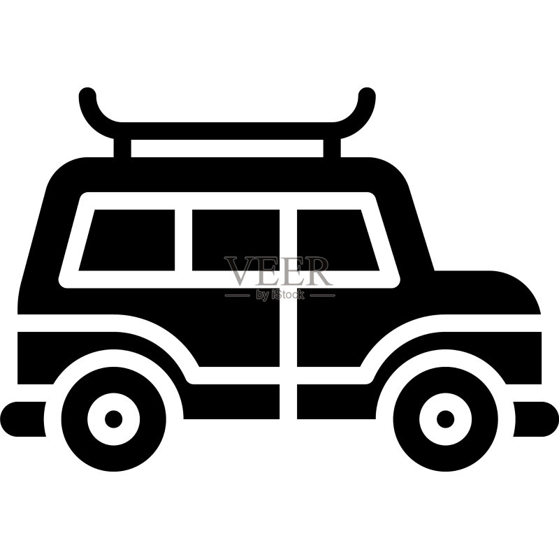 SUV汽车交通相关图标图标素材