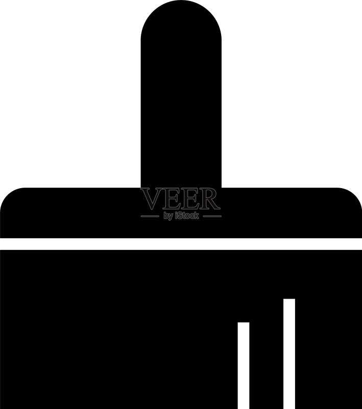孤立的画笔图标或logo标志符号图标素材
