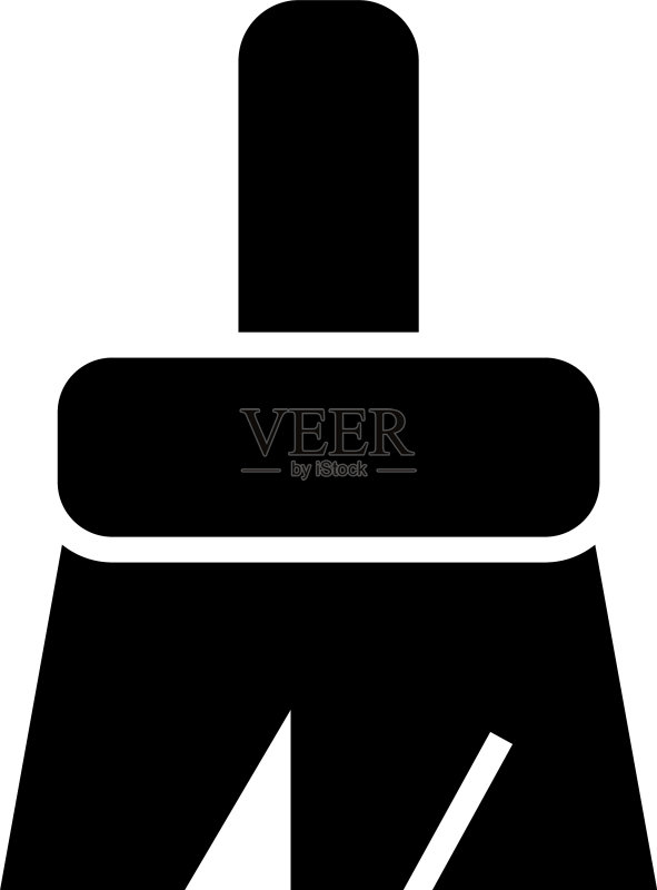 孤立的画笔图标或logo标志符号图标素材