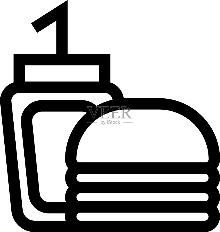 食物图标或标志图标素材
