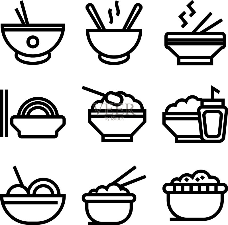 食物图标或标志图标素材