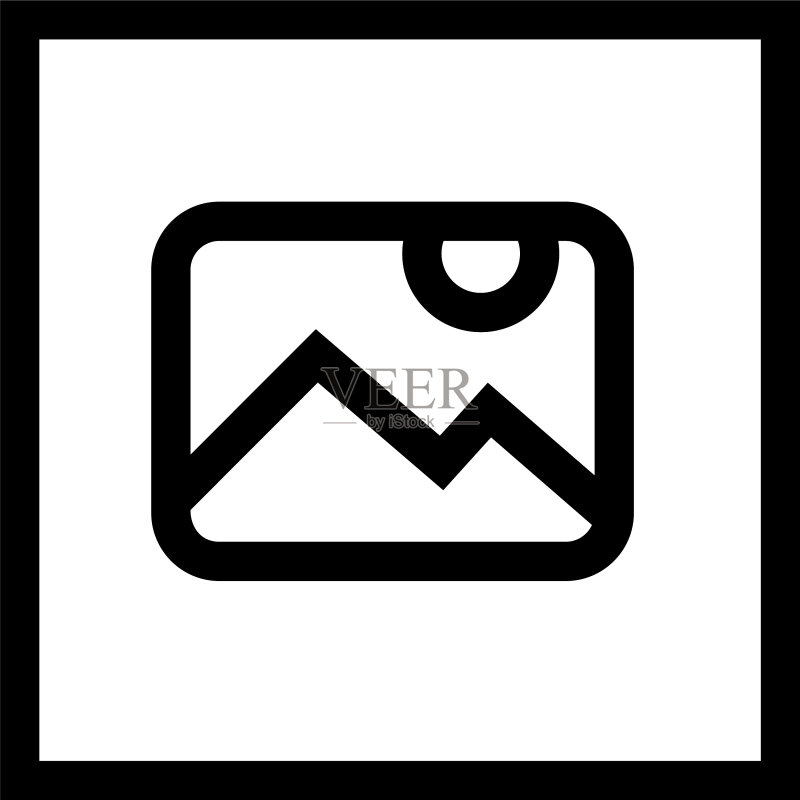 画廊图标或标志，独立符号图标素材