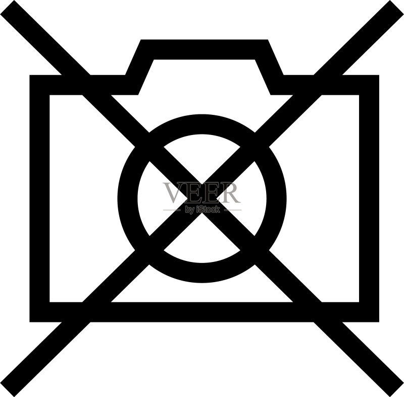 禁止相机图标或标志图标素材