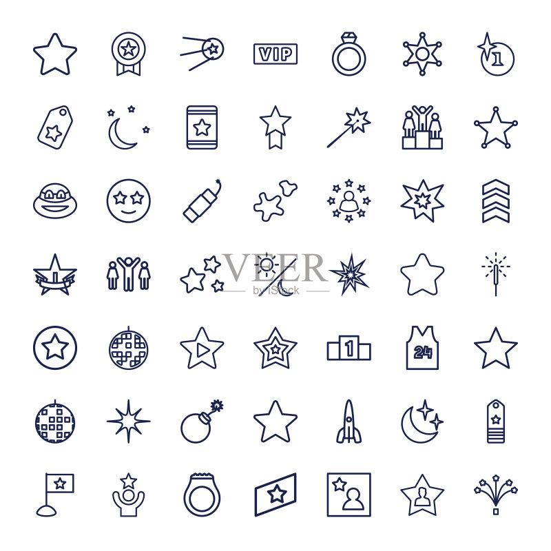 星星图标图标素材