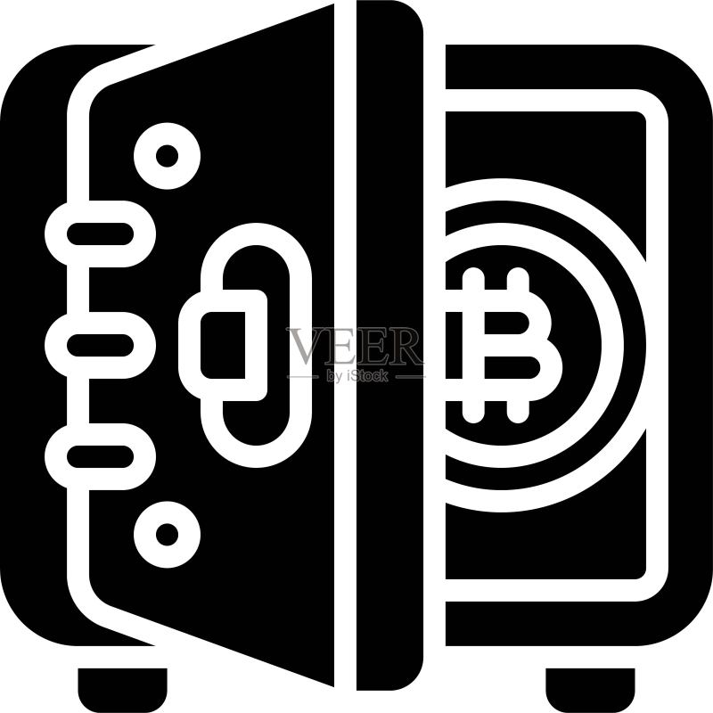 保险箱图标，加密货币相关矢量图标素材