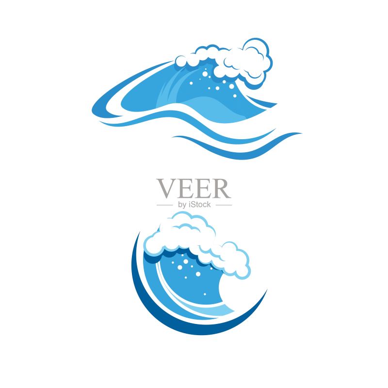 水波图标矢量设计图标素材