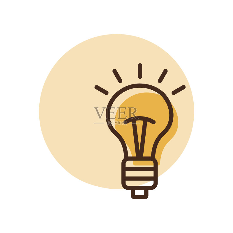 创意灯泡商业标志图标图标素材