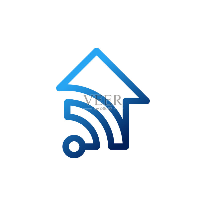 智能家居连接图标Logo设计图标素材