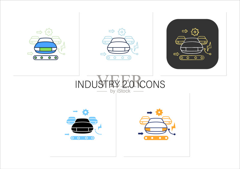 工业2.0图标集图标素材