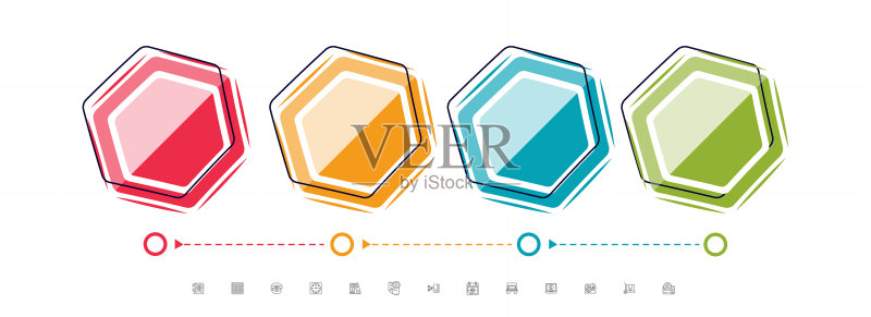 演示文稿商务信息图表图标图标素材