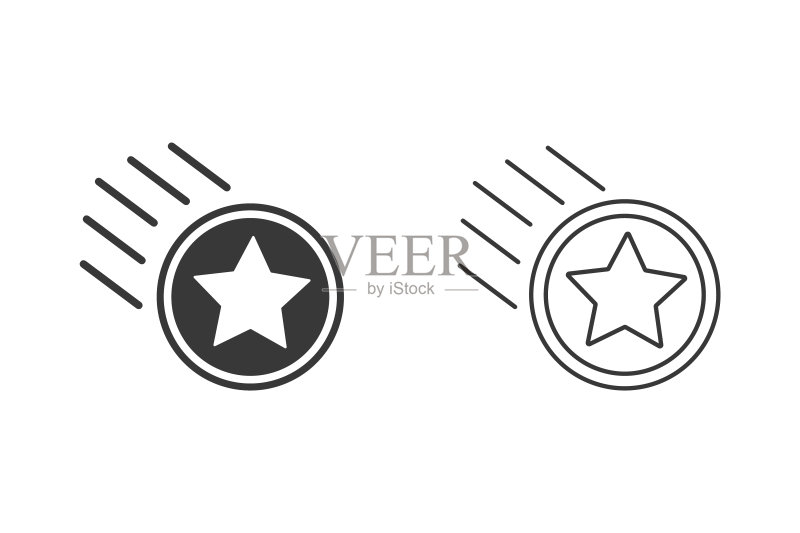 会员忠诚度计划图标集，客户奖励计划，白色背景上隔离图标素材
