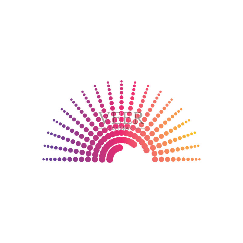 半色调logo概念图标素材