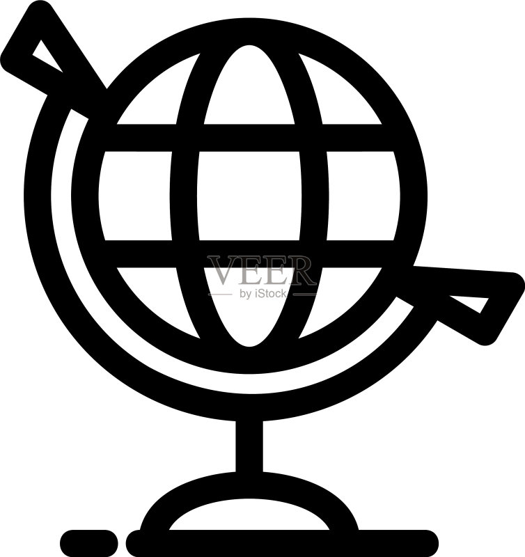 地球图标或Logo独立标志符号图标素材