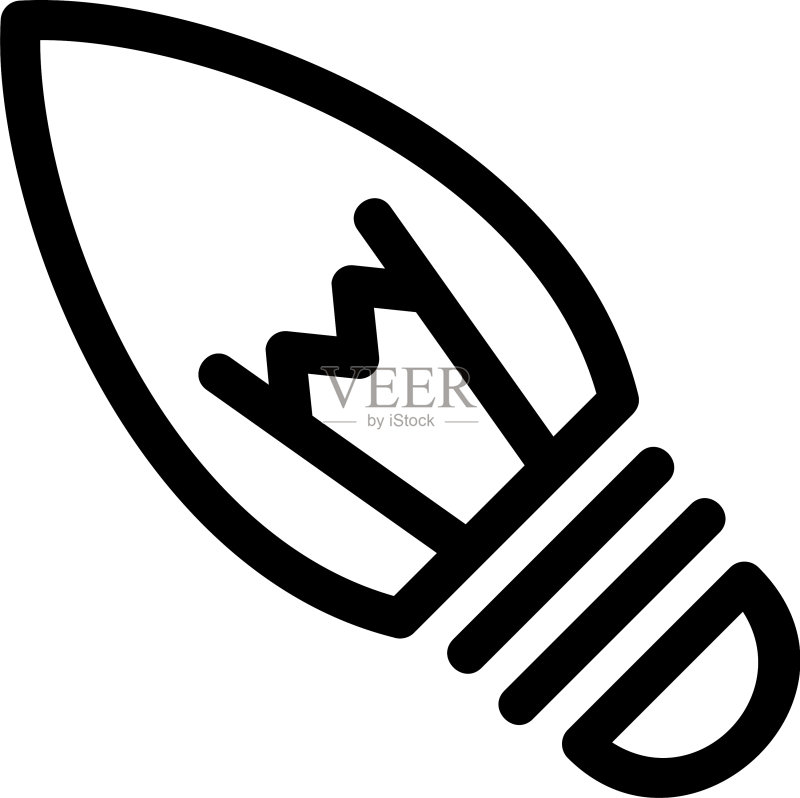 灯泡图标或标志孤立标志符号图标素材