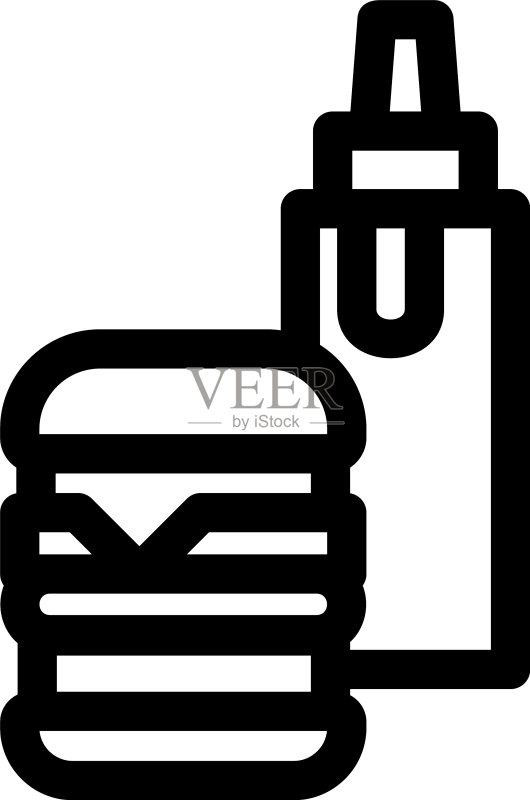 孤立的午餐图标或logo标志符号图标素材