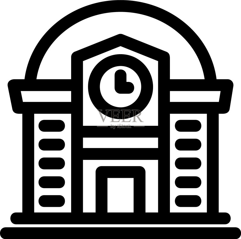 大学图标或标志图标素材