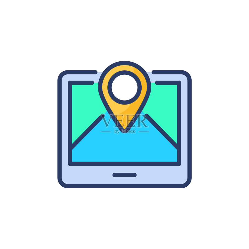 Logo中的GPS屏幕图标图标素材