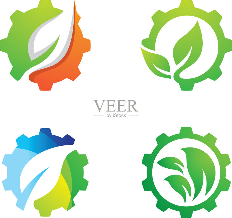 生态科技Logo设计图标素材