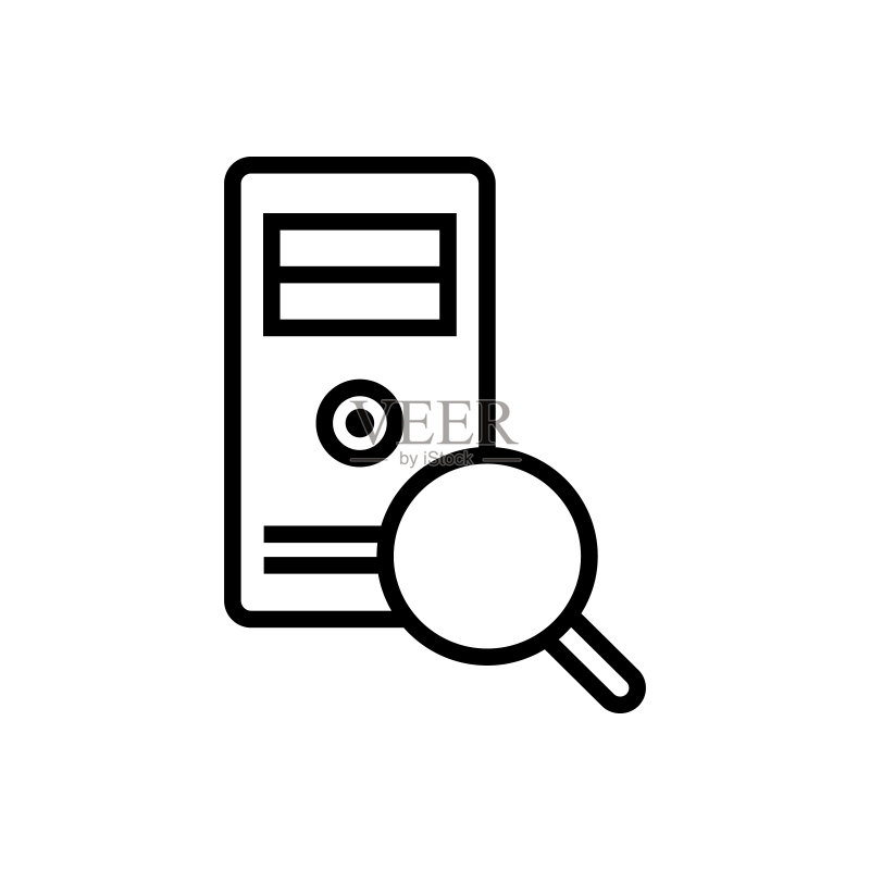 电脑完整扫描图标图标素材