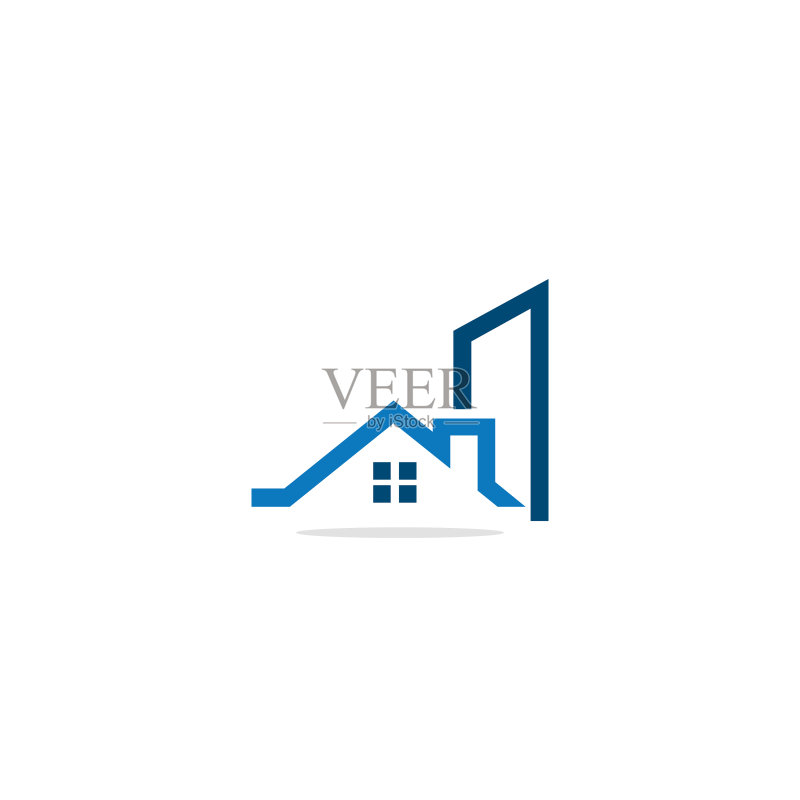 房屋建筑地产标志图标素材