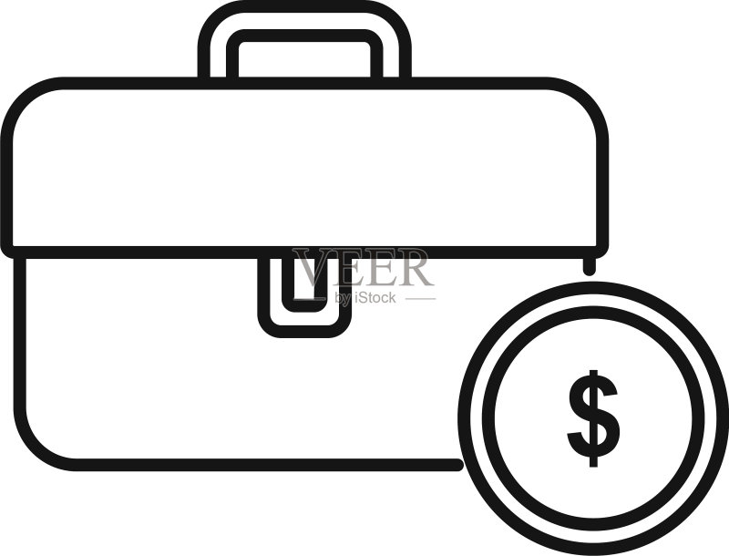 贸易资金案例图标轮廓样式图标素材