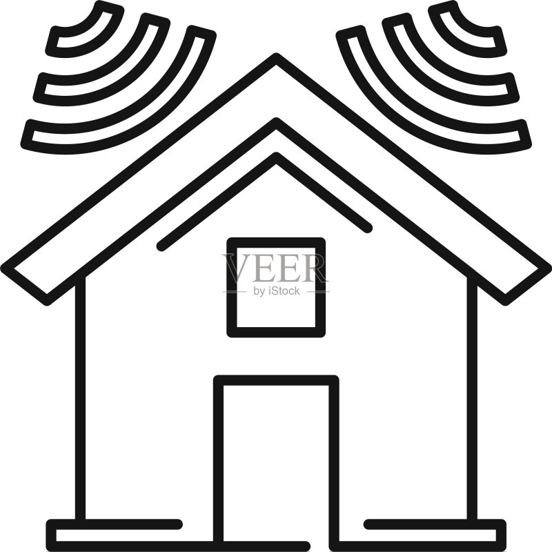 房屋隔音轮廓样式图标图标素材