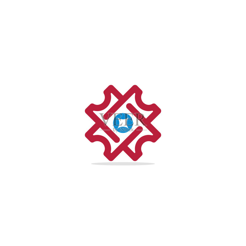 优惠券线条X首字母Logo图标素材