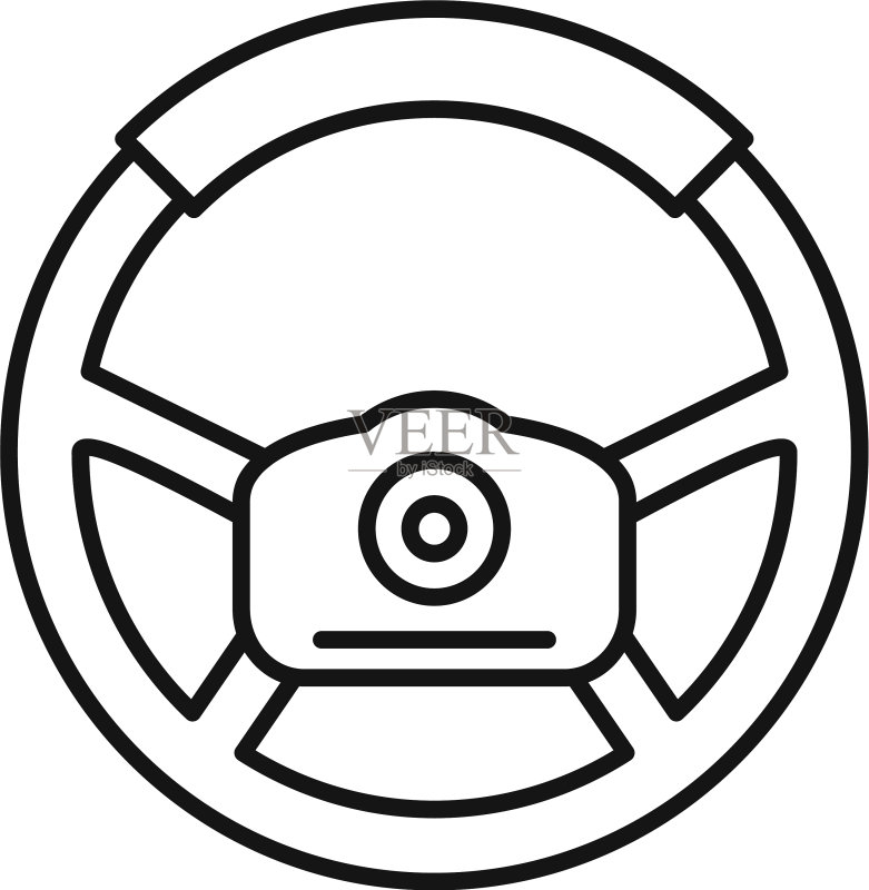 速度方向盘轮廓图标图标素材