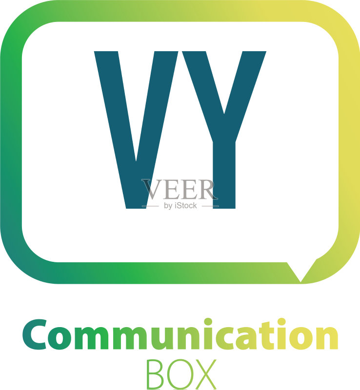 字母VY通信盒子Logo设计图标素材