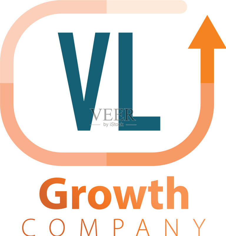 VL增长向上logo设计模板图标素材