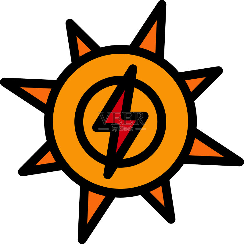 太阳能图标图标素材