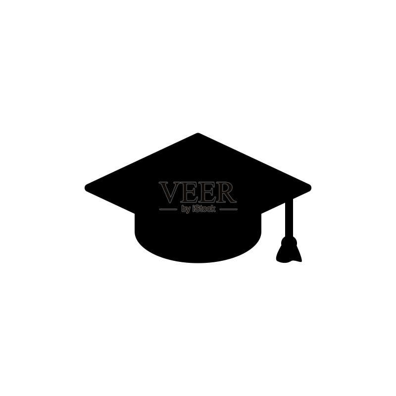 帽子图标，学生矢量图图标素材