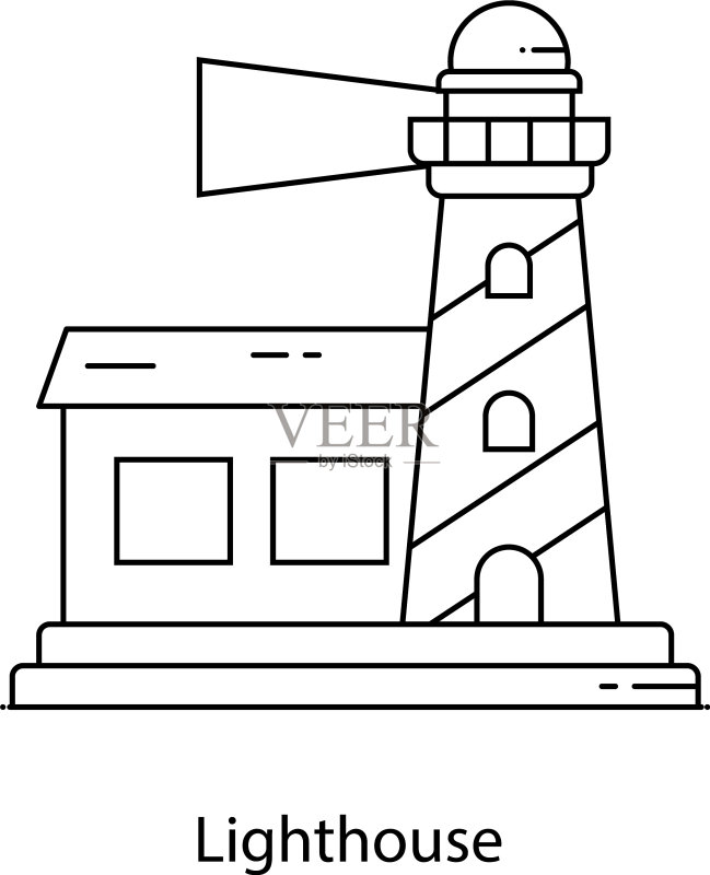 灯塔图标素材
