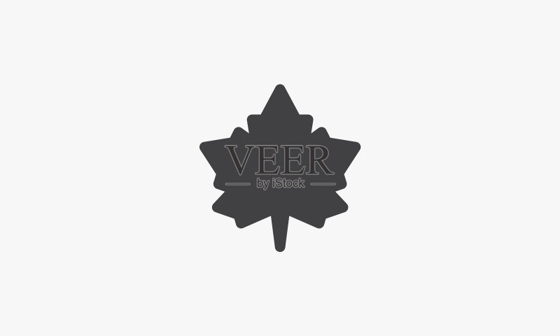 白色背景创意枫叶图标图标素材