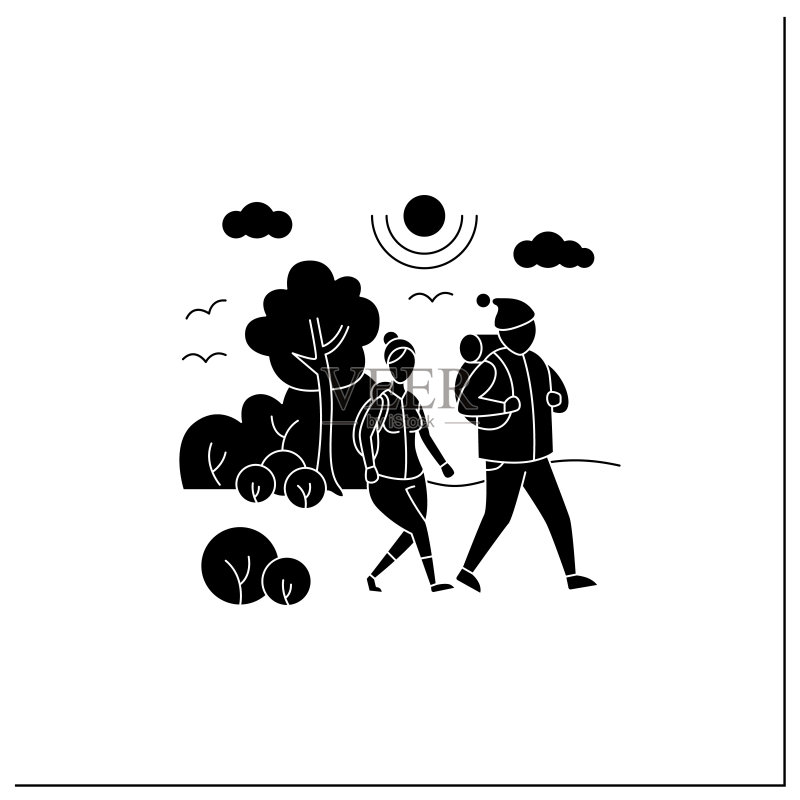 户外生活标志符号图标素材