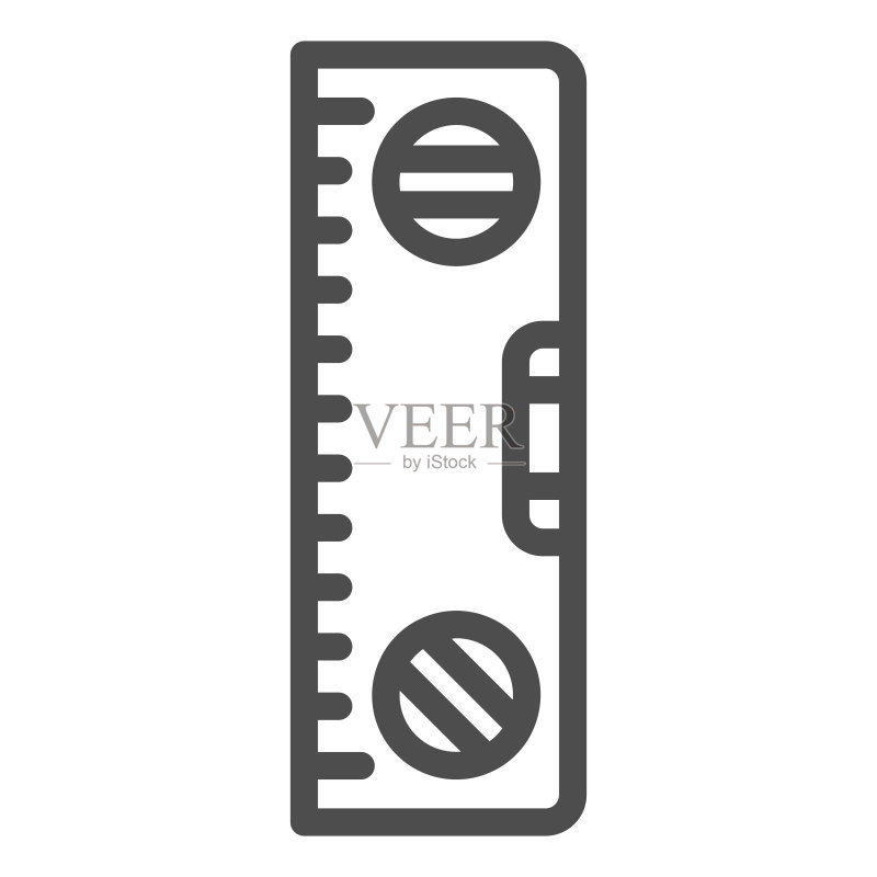 建筑测量工具线性图标图标素材