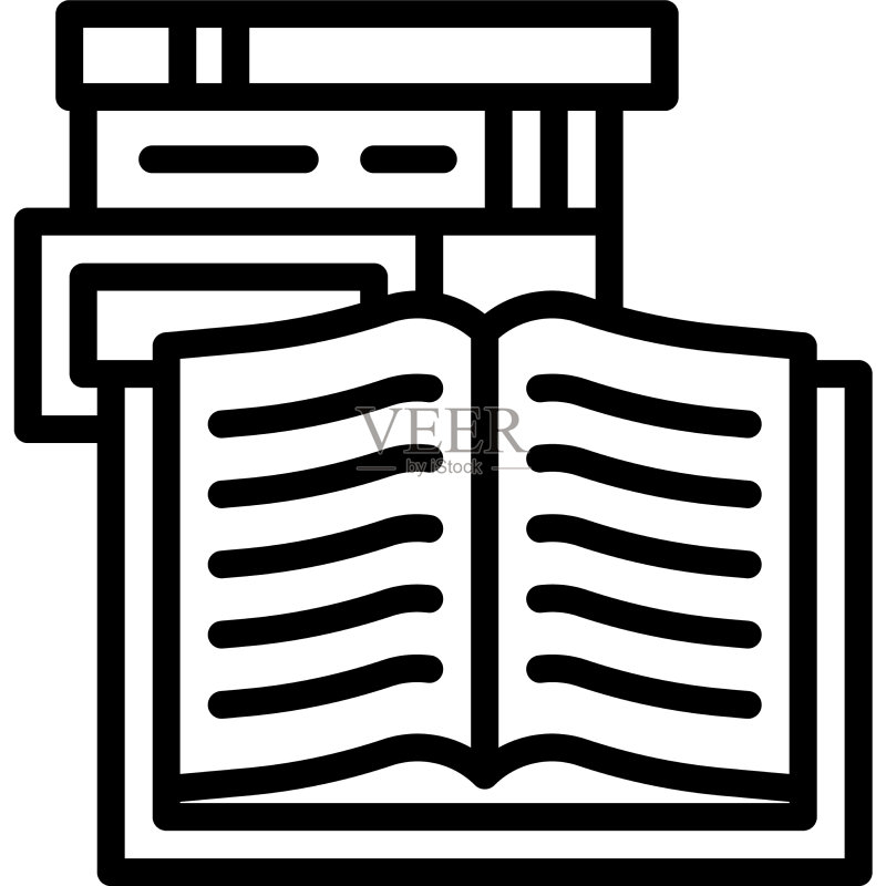 书籍图标：超市和购物中心相关图标素材