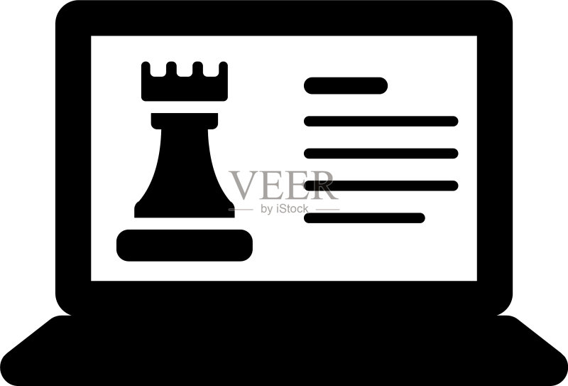 在线国际象棋图标素材