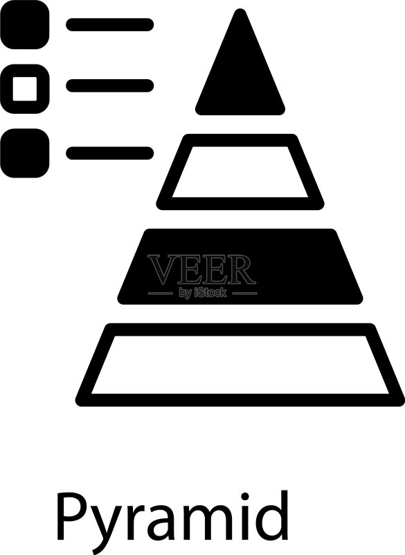 金字塔图表图标素材