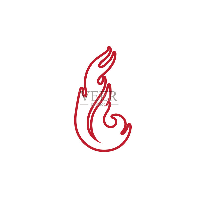 火焰标志设计图标素材