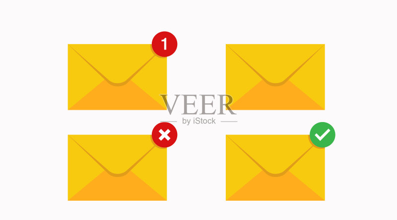 邮件通知设置图标素材