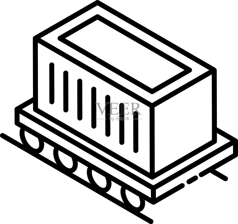 货运列车图标素材