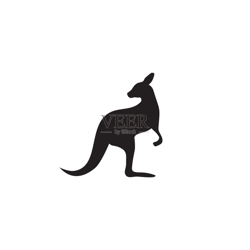 袋鼠图标logo设计模板图标素材